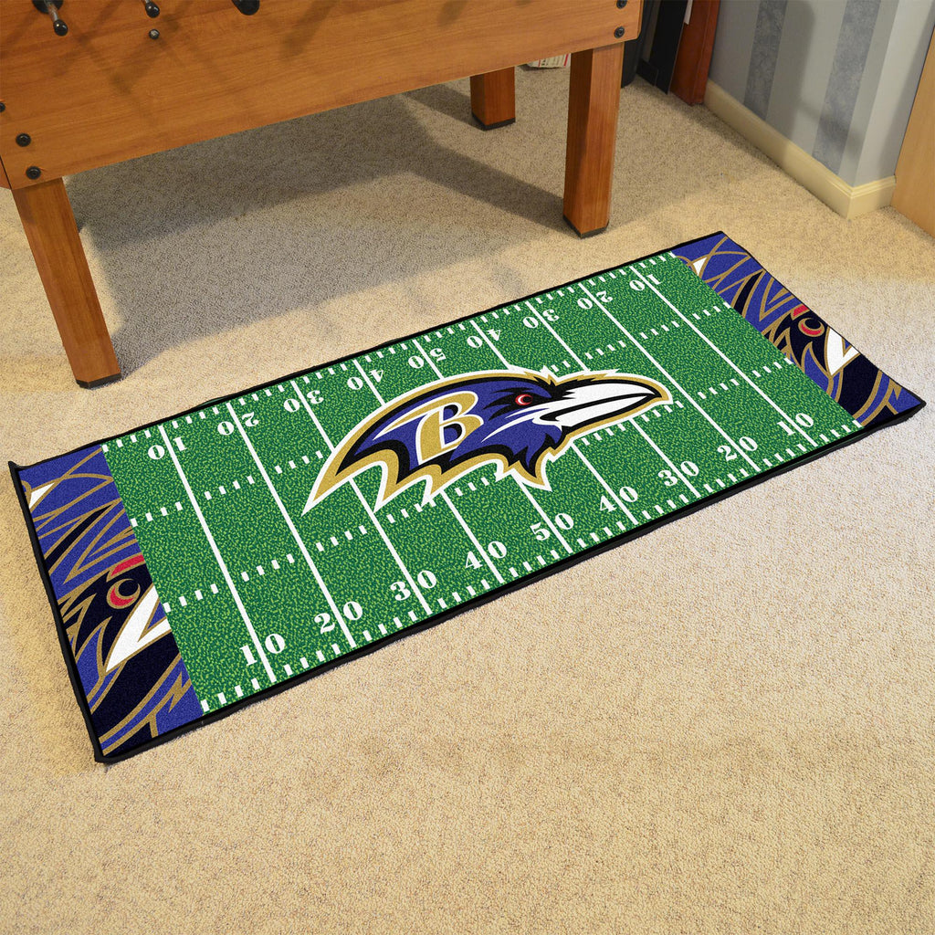 Baltimore Ravens XFIT Football Field Runner 30"x72" 