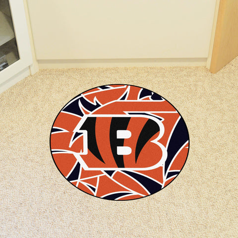 Cincinnati Bengals XFIT Roundel Mat 27" diameter 