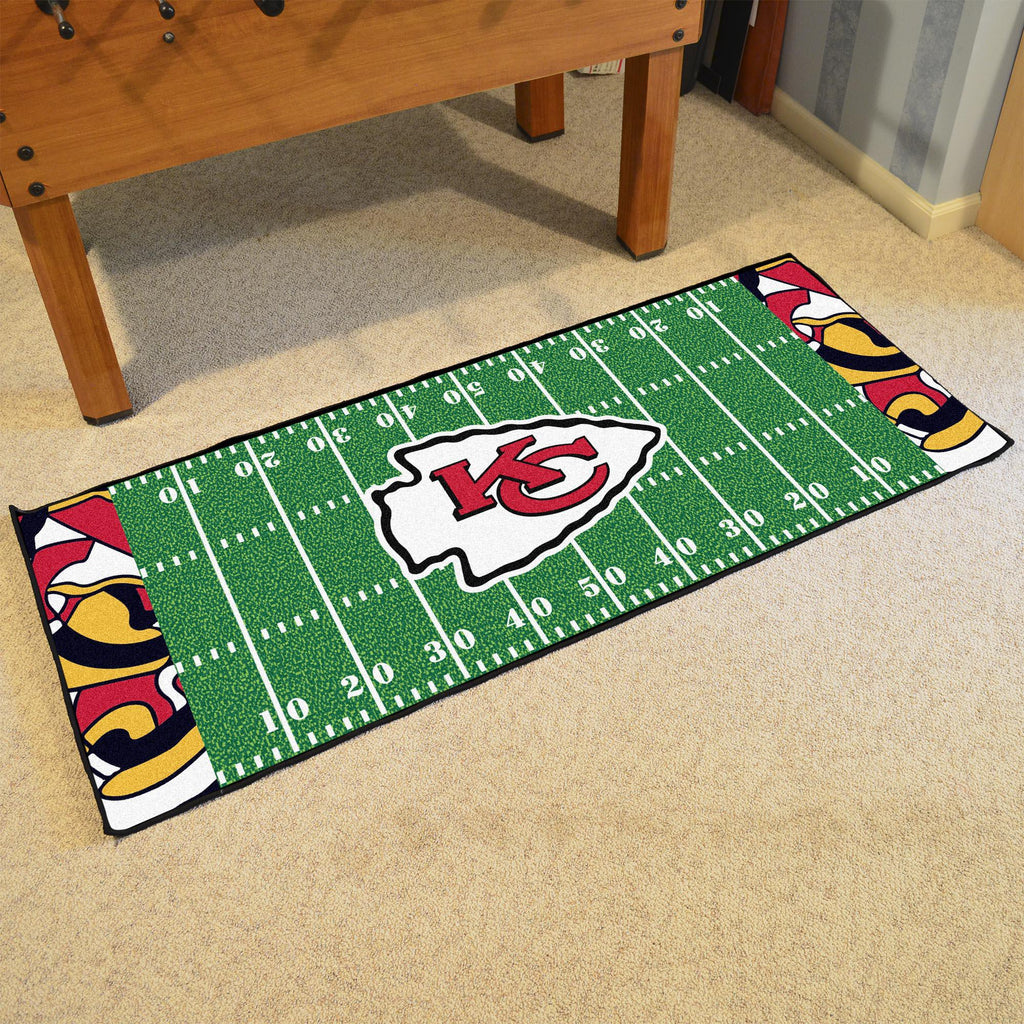 Kansas City Chiefs XFIT Football Field Runner 30"x72" 