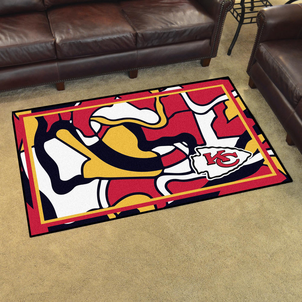 Kansas City Chiefs XFIT 4x6 Rug 44"x71" 