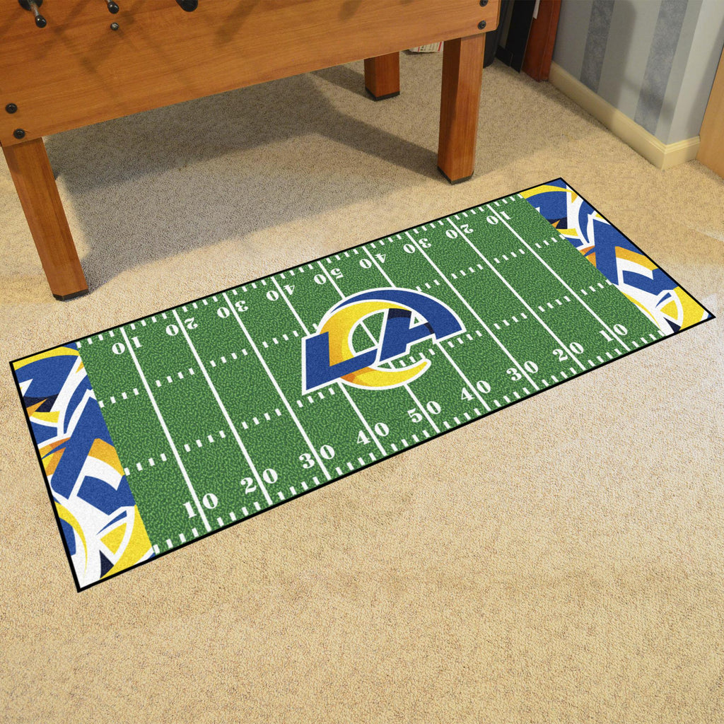 Los Angeles Rams XFIT Football Field Runner 30"x72" 