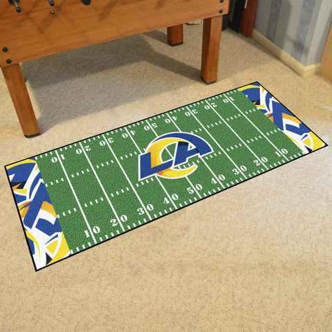 Los Angeles Rams XFIT Football Field Runner 30"x72" 