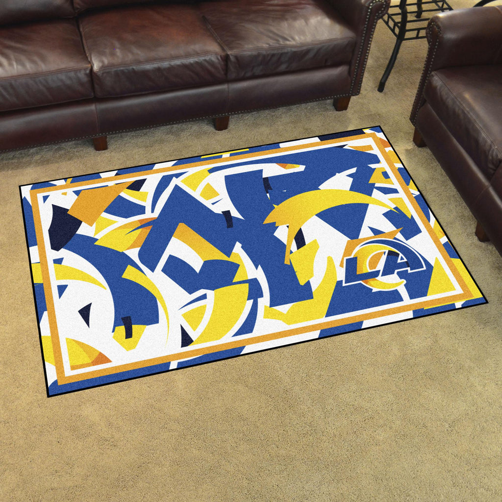 Los Angeles Rams XFIT 4x6 Rug 44"x71" 