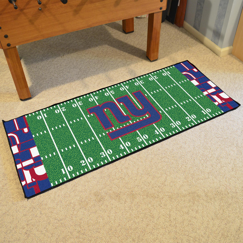 New York Giants XFIT Football Field Runner 30"x72" 