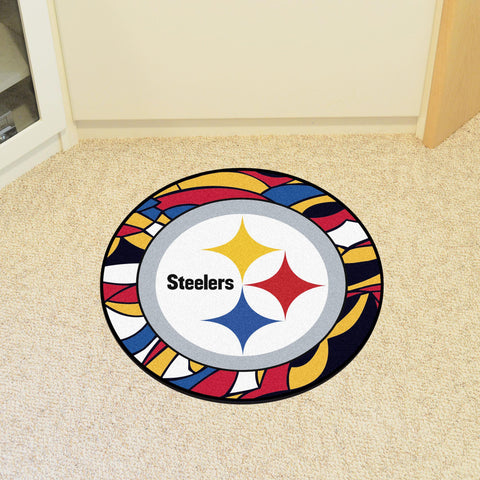 Pittsburgh Steelers XFIT Roundel Mat 27" diameter 