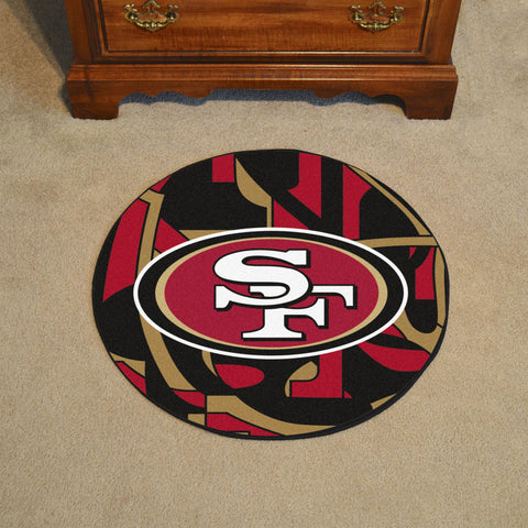San Francisco 49ers XFIT Roundel Mat 27" diameter 