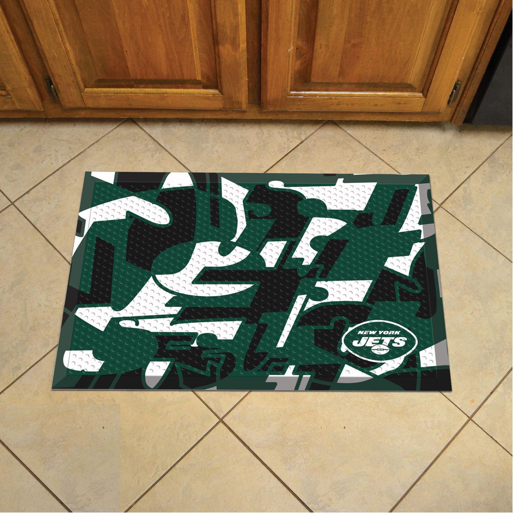 New York Jets XFIT Scraper Mat 19"x30" 