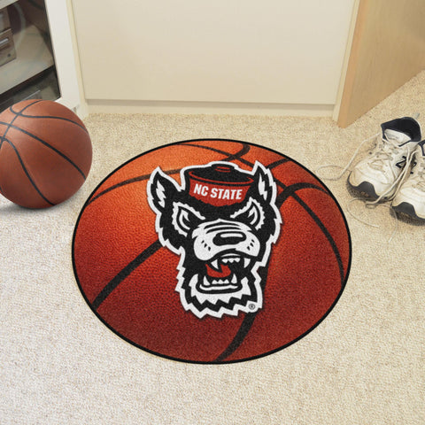 North Carolina State Wolfpack Basketball Mat 27" diameter 