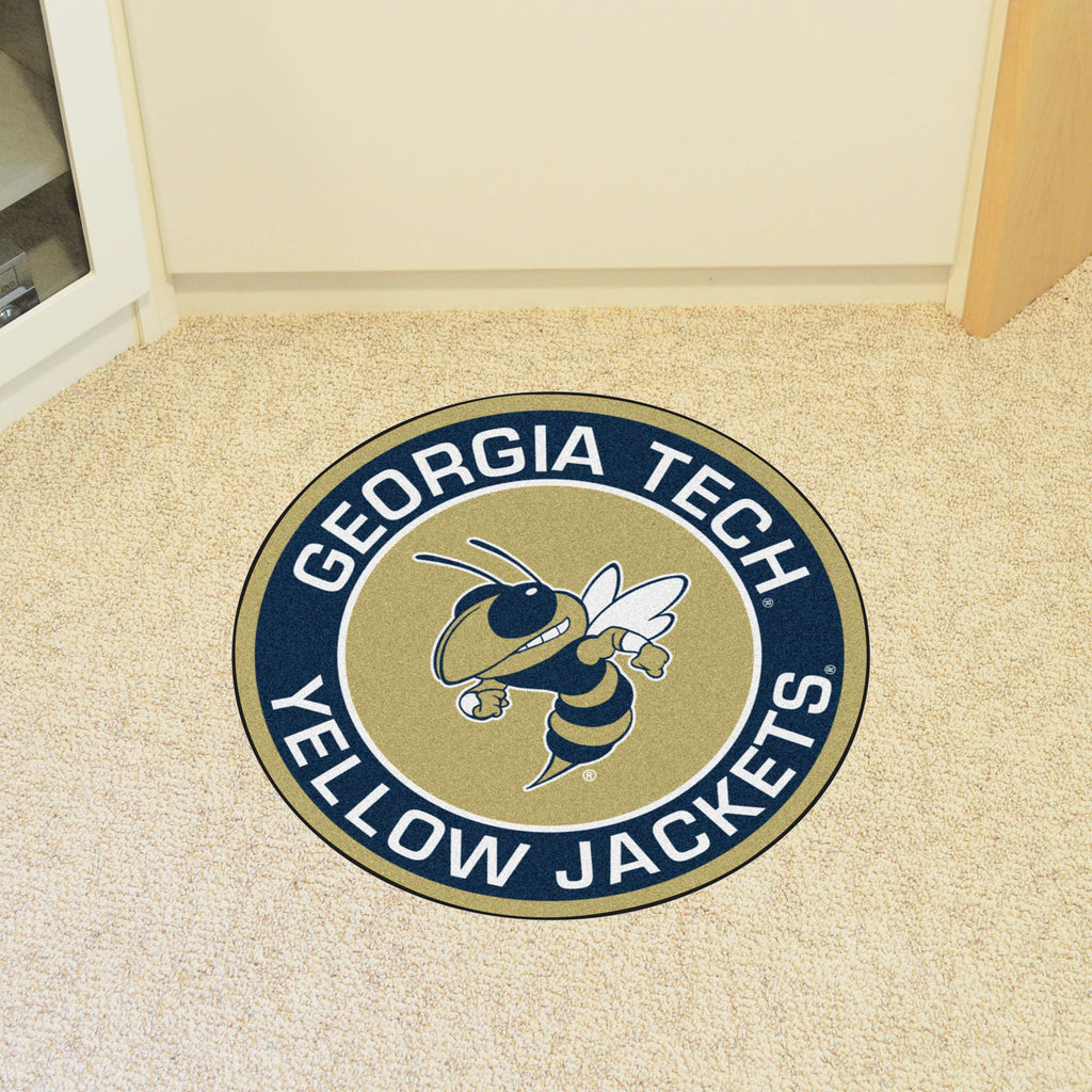 Georgia Tech Yellow Jackets Roundel Mat 27" diameter 