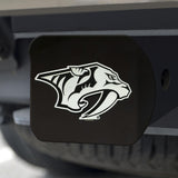 Nashville Predators Hitch Cover Chrome on Black 3.4"x4" 