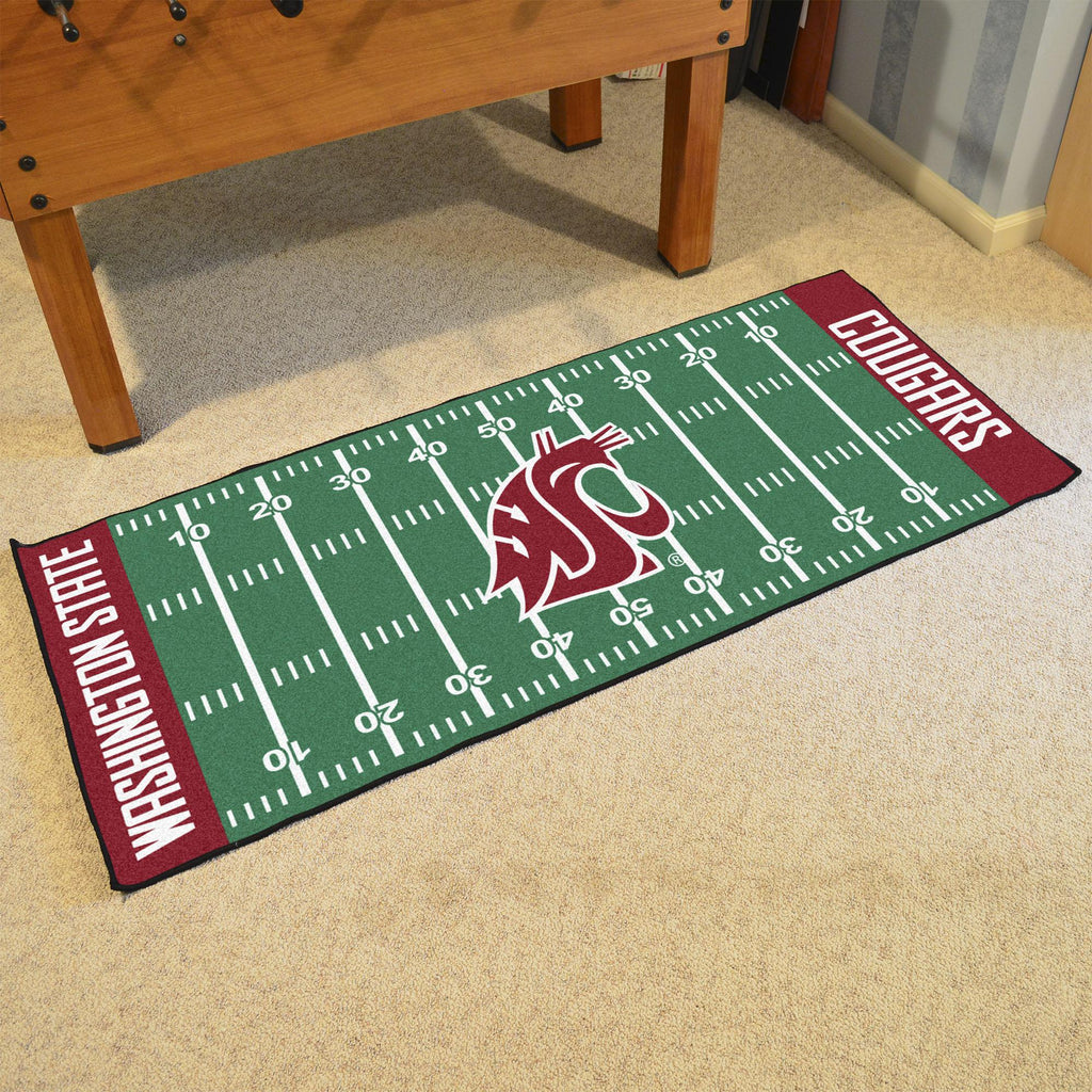 Washington State Cougars Football Field Runner 30"x72" 