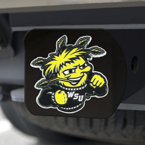 Wichita State Shockers Hitch Cover Color on Black 3.4"x4" 