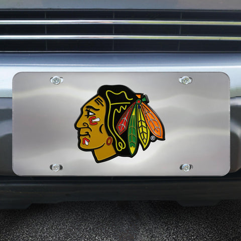 Chicago Blackhawks Diecast License Plate 12"x6" 