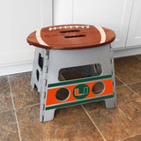 Miami Hurricanes Folding Step Stool 14"x13" 