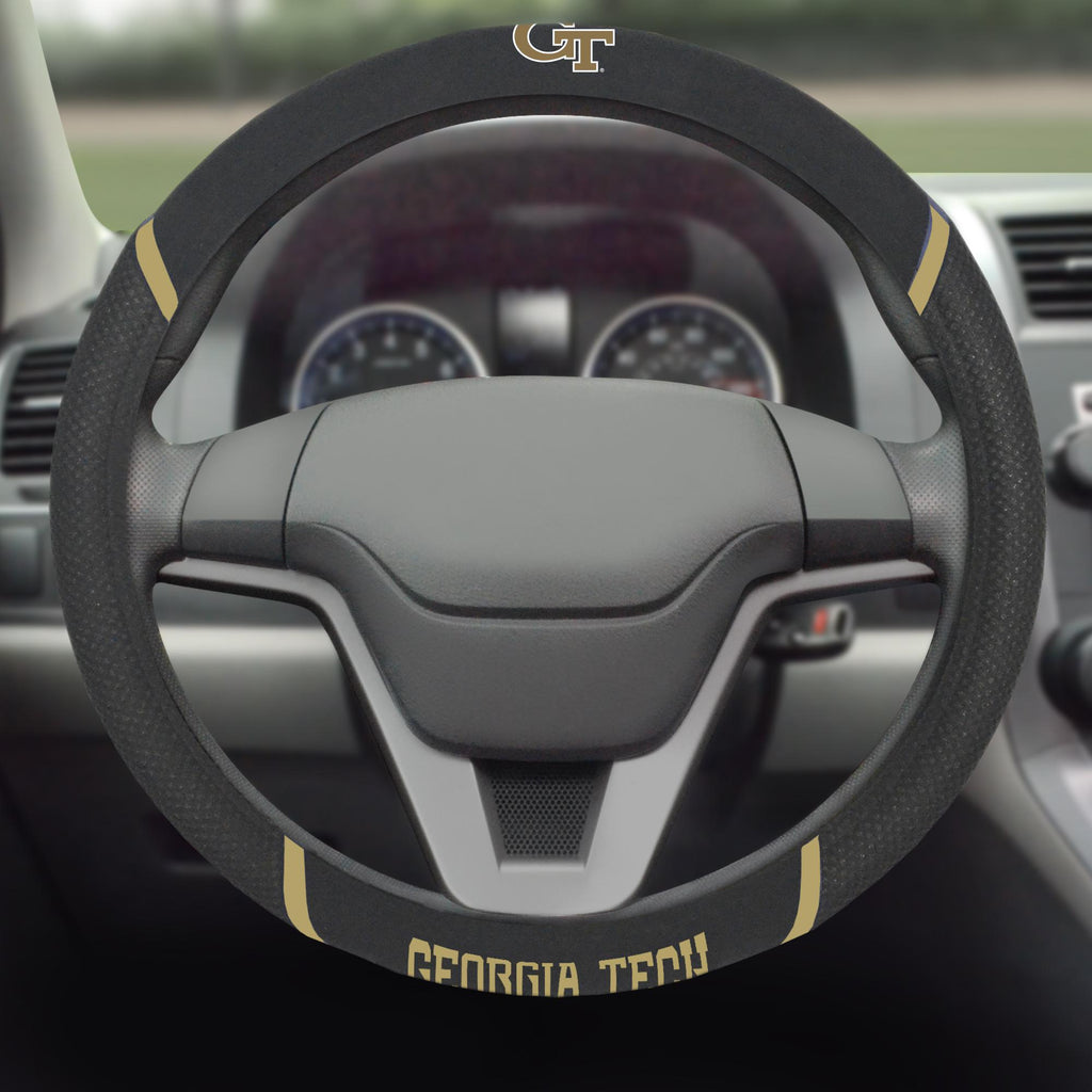 Georgia Tech Yellow Jackets Steering Wheel Cover 15"x15" 