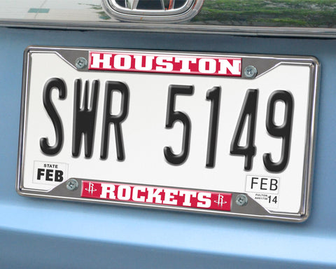 Houston Rockets License Plate Frame 6.25"x12.25" 
