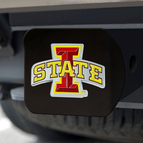 Iowa State Cyclones Hitch Cover Color on Black 3.4"x4" 