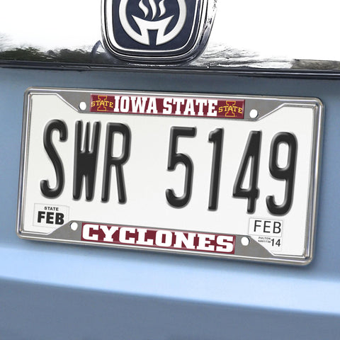 Iowa State Cyclones License Plate Frame 6.25"x12.25" 