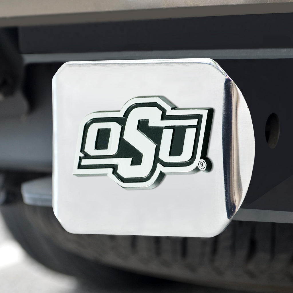 Oklahoma State Cowboys Hitch Cover Chrome on Chrome 3.4"x4" 