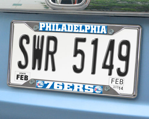 Philadelphia 76ers License Plate Frame 6.25"x12.25" 