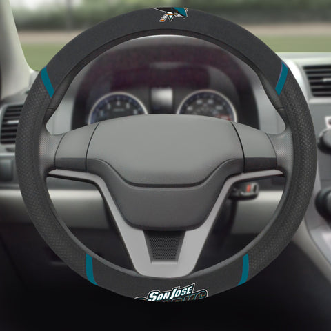 San Jose Sharks Steering Wheel Cover 15"x15" 