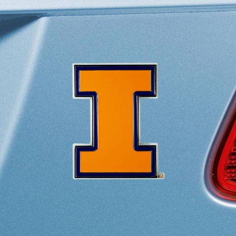 Illinois Fighting Illini Color Emblem 3"x3.2" 