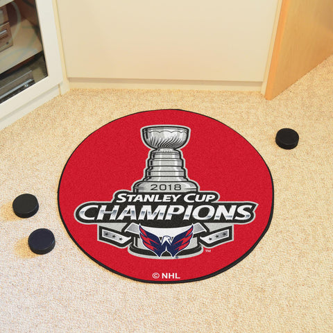 Washington Capitals 2018 Stanley Cup Champions Puck Mat 27" diameter 