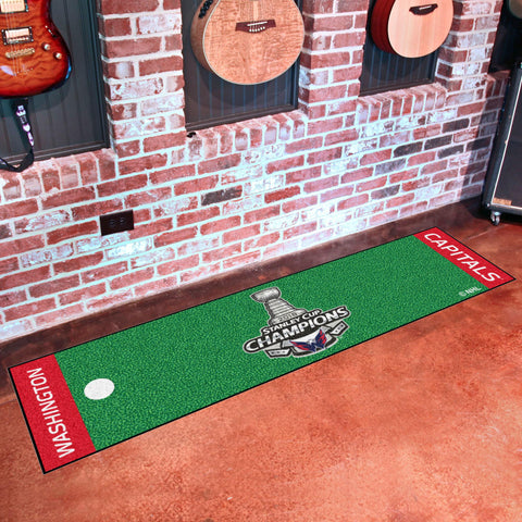 Washington Capitals 2018 Stanley Cup Champions Putting Green Mat 18"x72" 