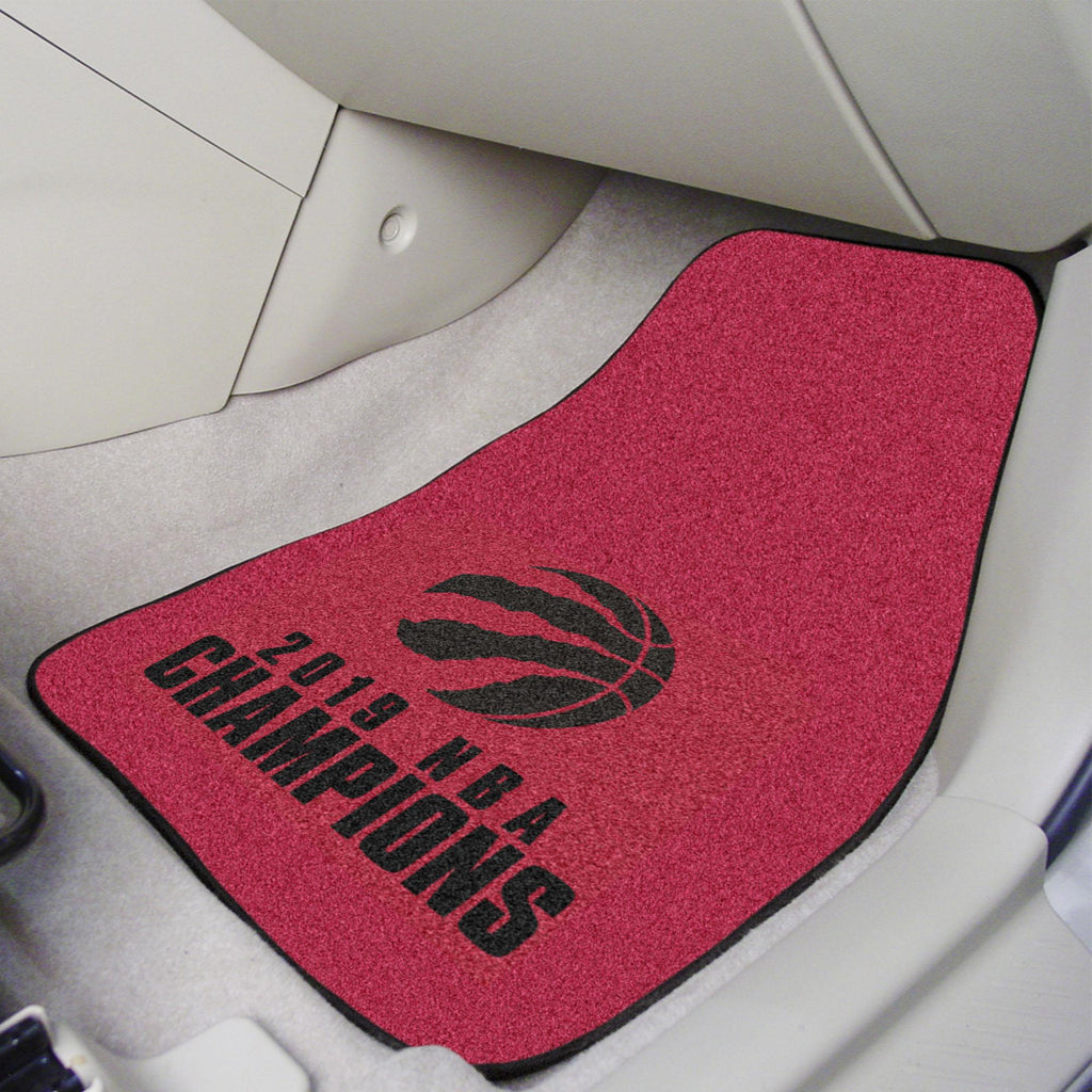 Toronto Raptors 2019 Finals Champions 2 pc Carpet Car Mat Set 