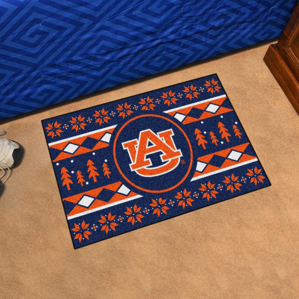 Auburn Tigers Holiday Sweater Starter Mat 19"x30" 