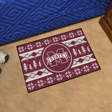 Mississippi State Bulldogs Holiday Sweater Starter Mat 19"x30" 
