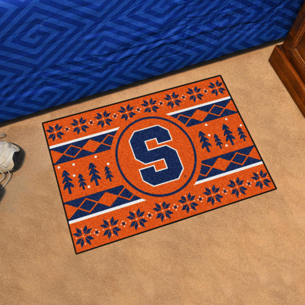 Syracuse Orangemen Holiday Sweater Starter Mat 19"x30" 