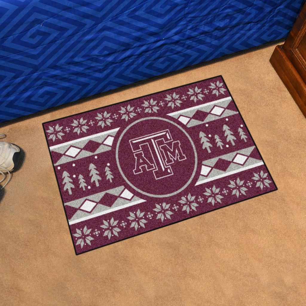 Texas A&M Aggies Holiday Sweater Starter Mat 19"x30" 