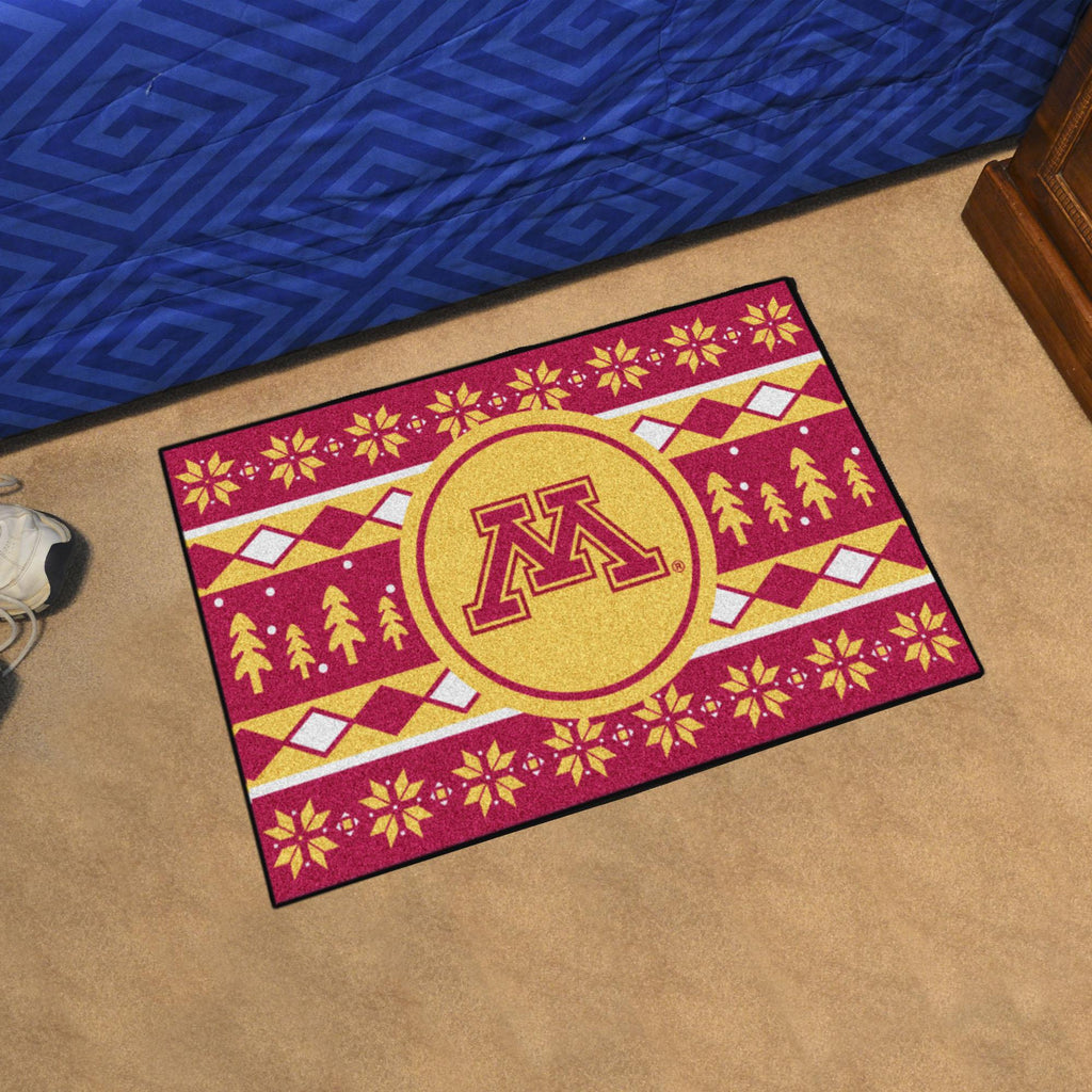 Minnesota Golden Gophers Holiday Sweater Starter Mat 19"x30" 