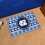 North Carolina Tar Heels Holiday Sweater Starter Mat 19"x30" 