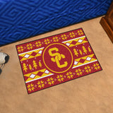 USC Trojans Holiday Sweater Starter Mat 19"x30" 