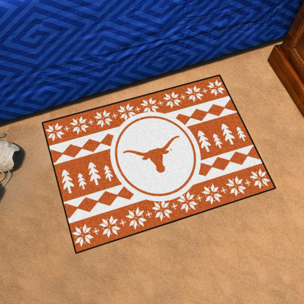 Texas Longhorns Holiday Sweater Starter Mat 19"x30" 