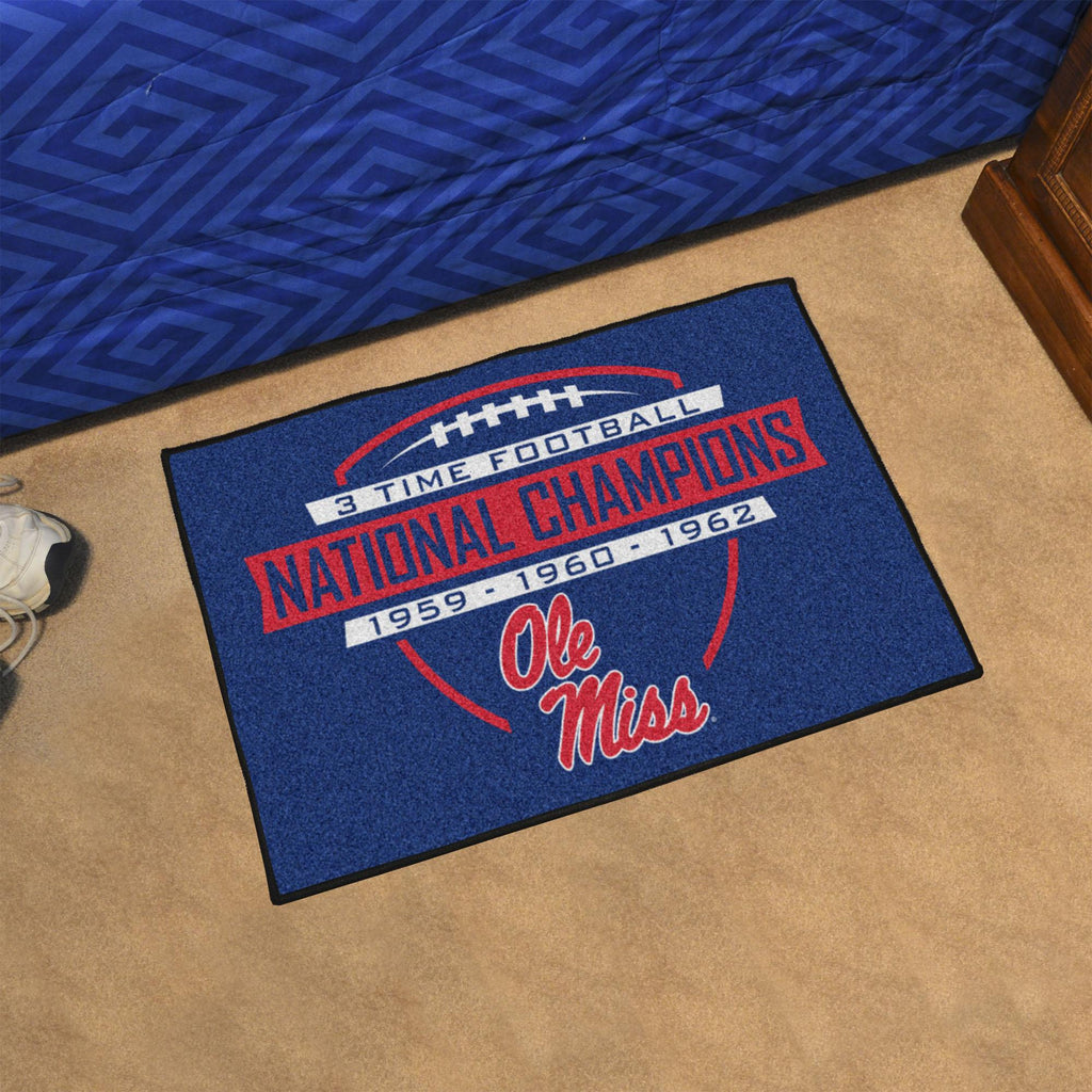 Ole Miss Rebels Dynasty Starter Mat 19"x30" 