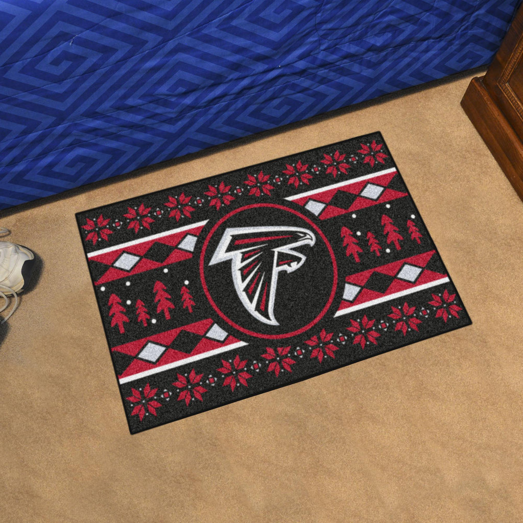 Atlanta Falcons Holiday Sweater Starter Mat 19"x30" 