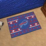 Buffalo Bills Holiday Sweater Starter Mat 19"x30" 