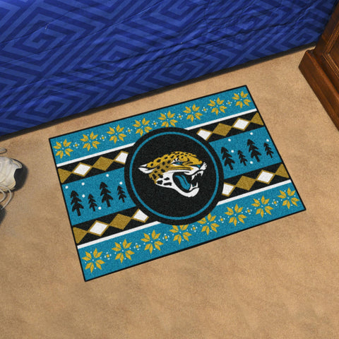 Jacksonville Jaguars Holiday Sweater Starter Mat 19"x30" 