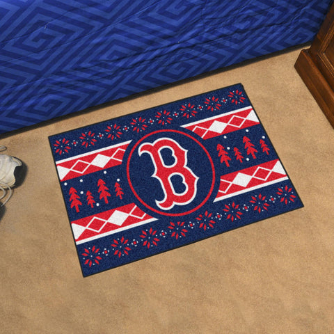 Boston Red Sox Holiday Sweater Starter Mat 19"x30" 