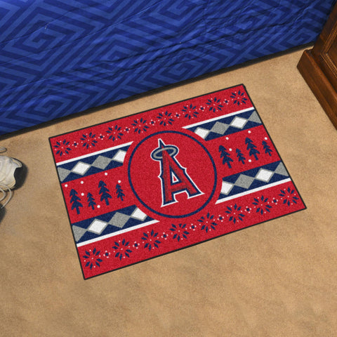 Los Angeles Angels Holiday Sweater Starter Mat 19"x30" 