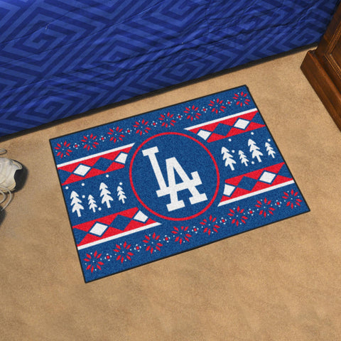 Los Angeles Dodgers Holiday Sweater Starter Mat 19"x30" 