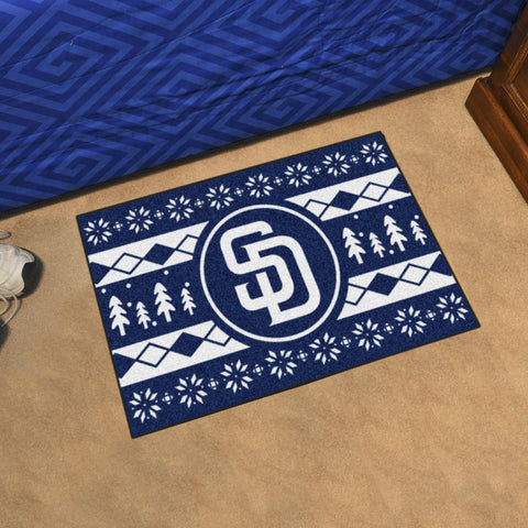 San Diego Padres Holiday Sweater Starter Mat 19"x30" 