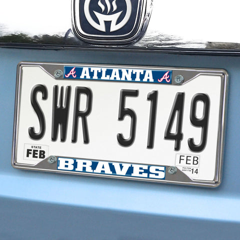 Atlanta Braves License Plate Frame 6.25"x12.25" 