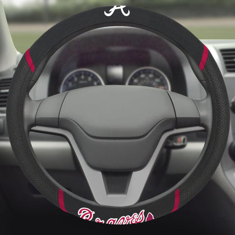 Atlanta Braves Steering Wheel Cover 15"x15" 