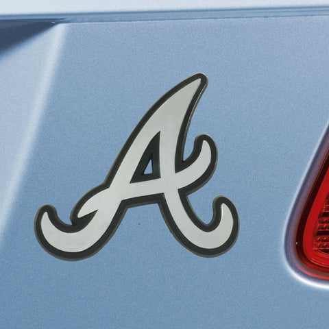 Atlanta Braves Chrome Emblem 3"x3.2" 