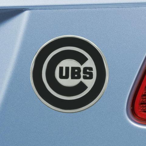 Chicago Cubs Chrome Emblem 3"x3.2" 