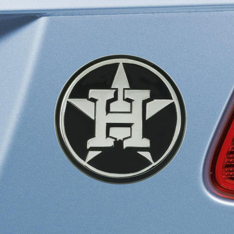 Houston Astros Chrome Emblem 3"x3.2" 